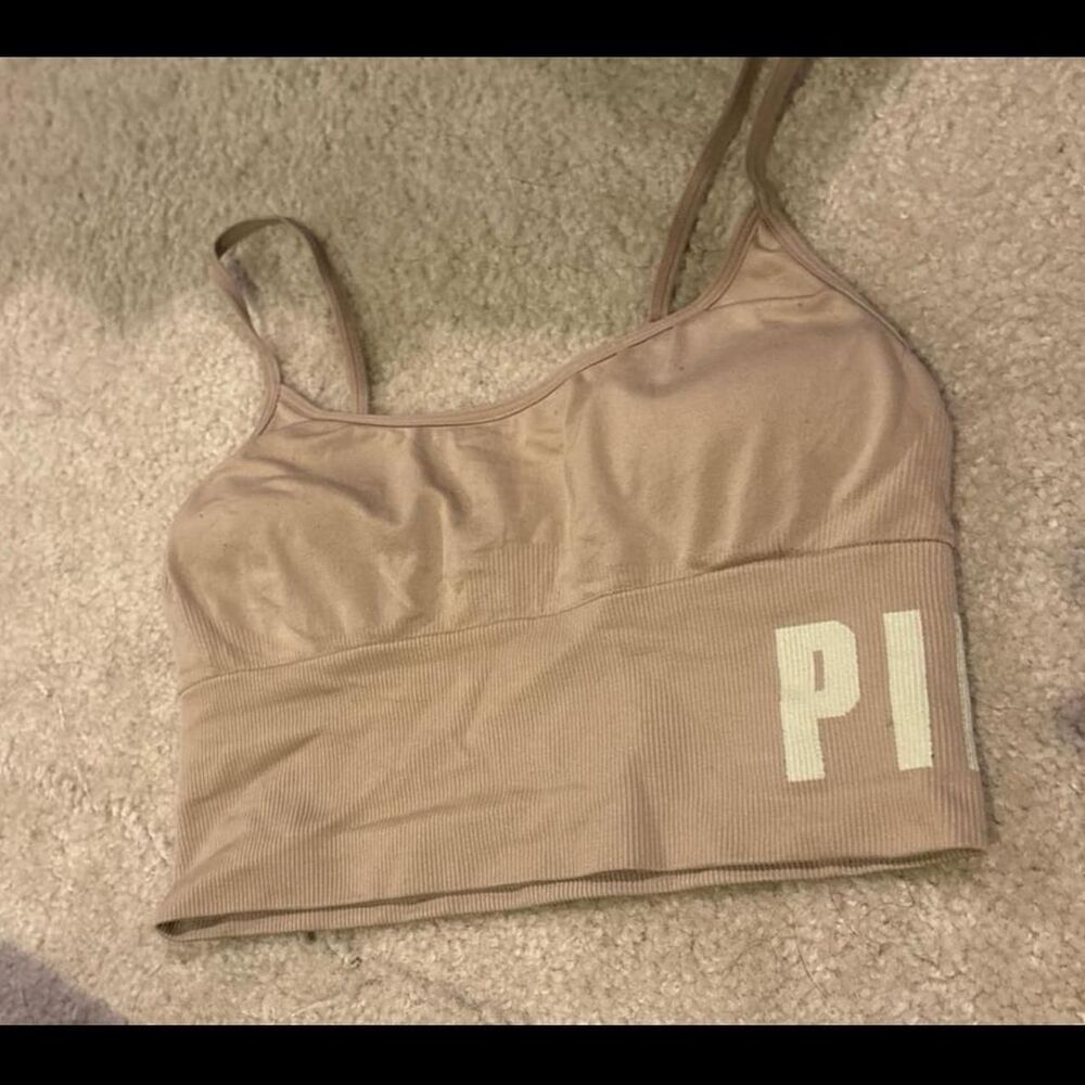 Victoria-s-secret Women's Tan and Pink Bra